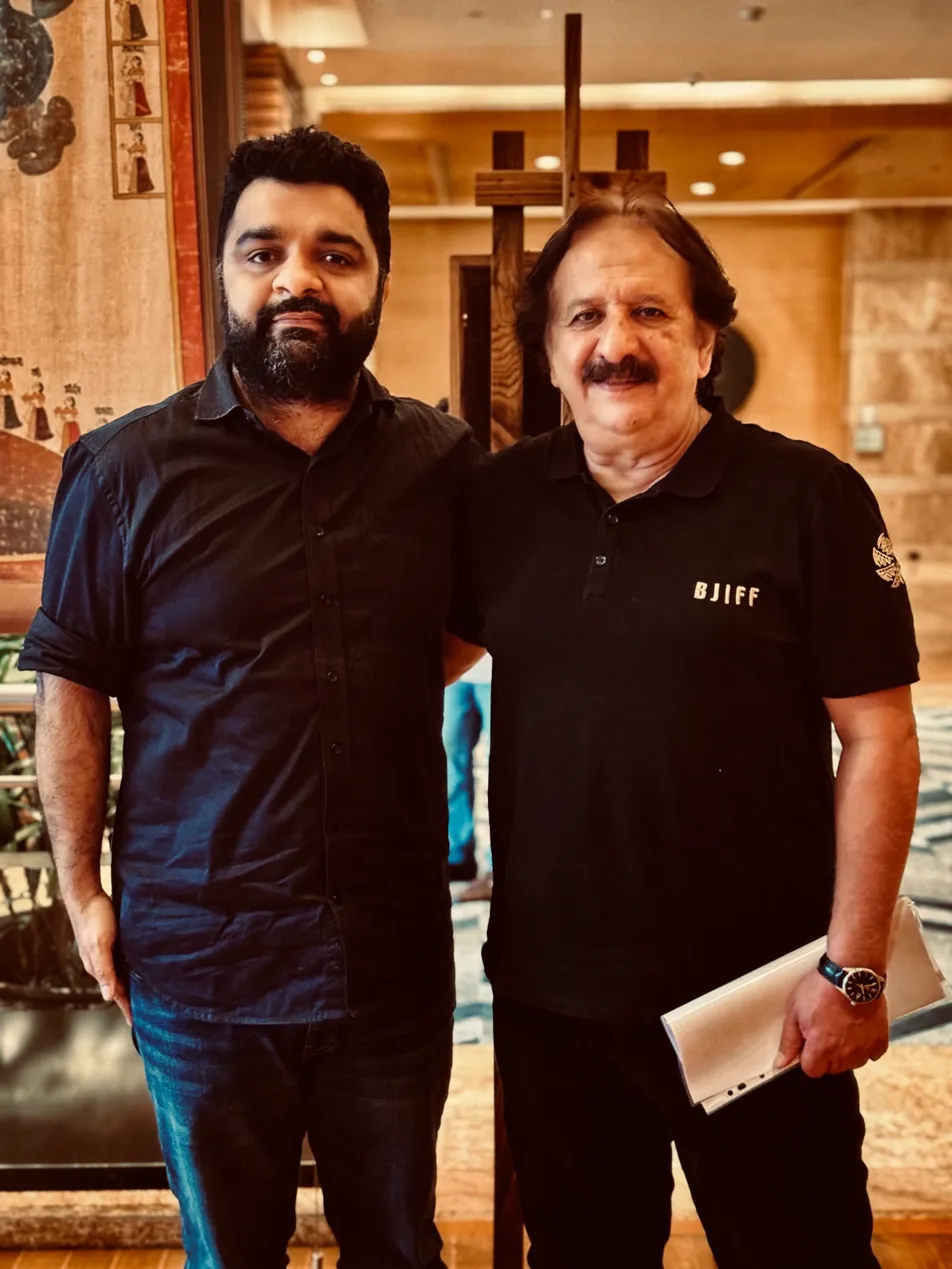 Dushyant Arora with Majid Majidi at BJIFF